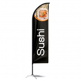 Sushi - Drapeau publicitaire oriflamme double faces
