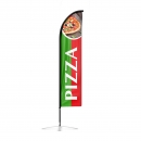 drapeau publicitaire oriflamme pizza italie